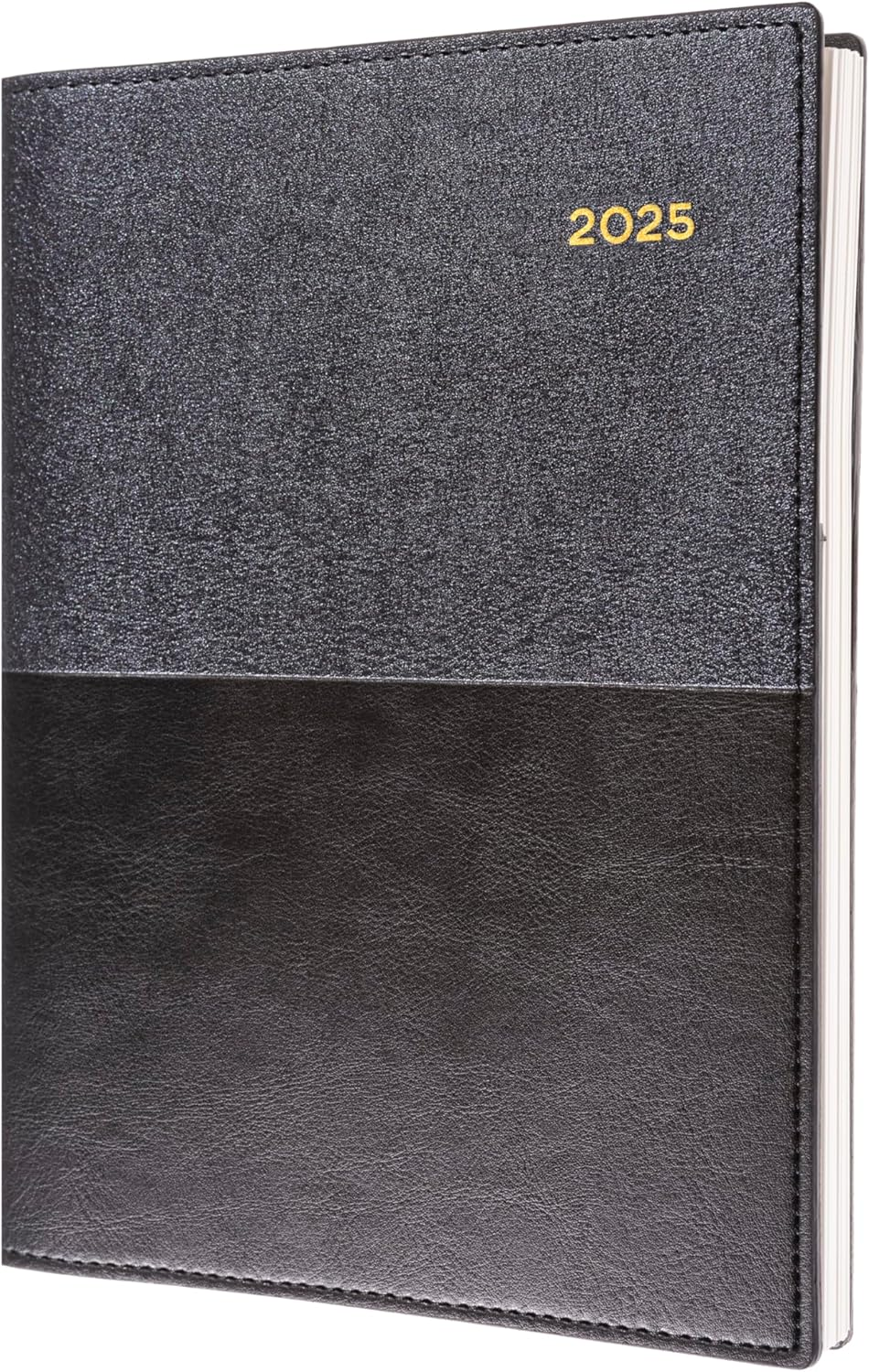 Collins Vanessa - A5 Week to View Calendar Year Diary/Planner - 2025 Black image number 2