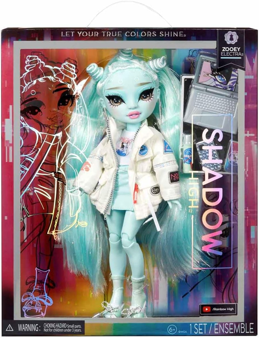 Rainbow High Shadow High - Zooey Electra - Light Green Fashion Doll with Fashionable Outfit and 10+ Colourful Play Accessories - Great for Kids and Collectors from Ages 12 image number 3