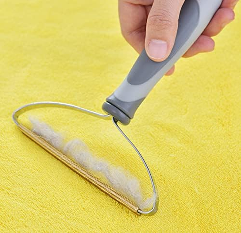 Pet Hair Remover, Dog Cat Hair Remover, Fur Removal Tool, Portable Carpet Scraper, Clothes Fuzz Rollers Hairball Shaver Brush for Carpets, Car Mat, Couch, Pet Bed, Furniture & Rug (Grey, One Size) image number 1