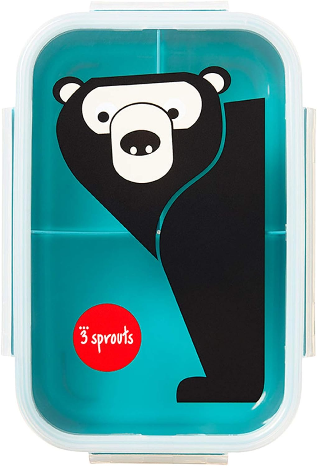 3 Sprouts Lunch Bento Box - Bear, Teal image number 6