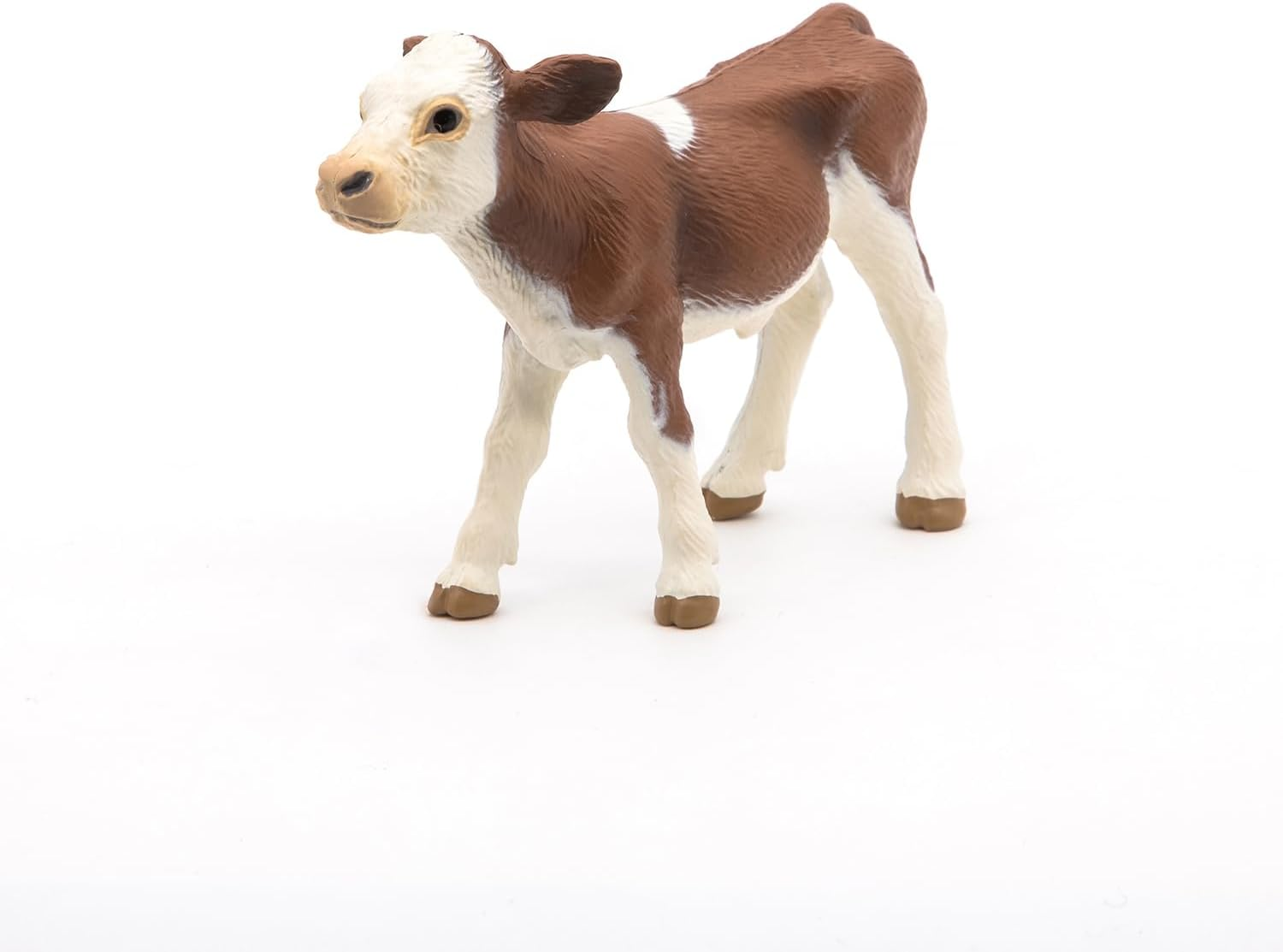 Papo Simmental Calf Figurine, Multicolour, 8Cm Size - Hand-Painted Farmyard Animal Toy, Educational Play for Kids, Collectible for Boys & Girls Ages 3+ image number 3
