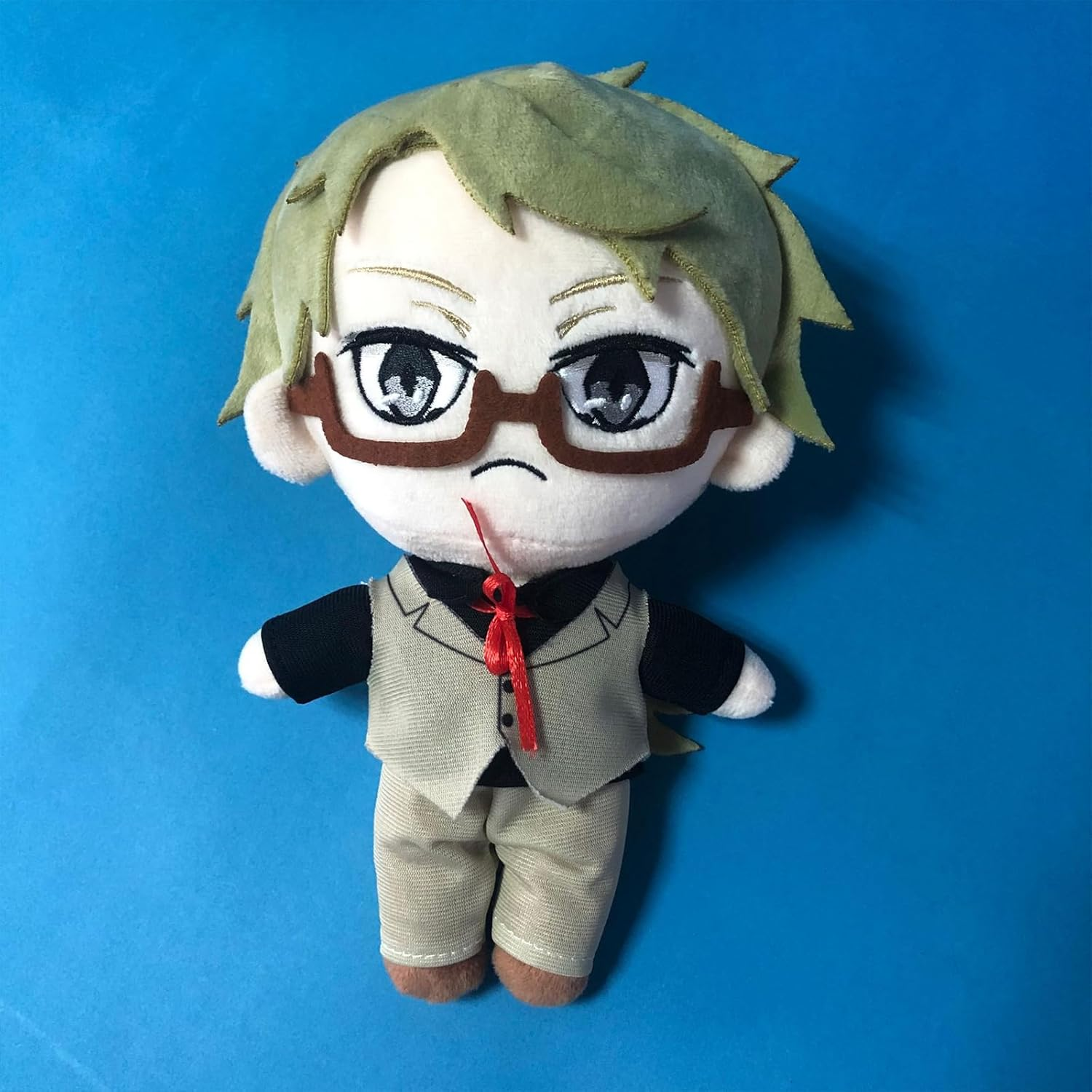 Kunikida Doppo Plush Doll Anime Plush Animal Soft Cartoon Figure BSD Toys Cushions Pillows Gifts 7.8 Inches - Fyodor&middot;D-Black image number 6