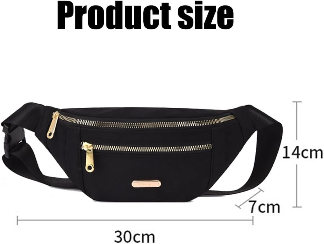 Fanny Pack for Men Women,Crossbody Waist Bag Pack,Belt Bag for Travel Walking Running Hiking Cycling,Gifts for Enjoy Sports Casual Hands-Free Easy Carry Any Phone,Wallet (Black) image number 1