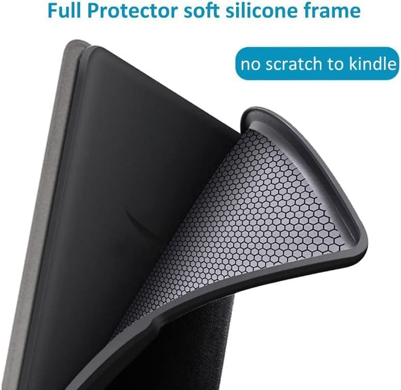 Case Compatible with 2022/2024 Kindle 11Th Generation 6 Inch W/Hand Strap, PU Leather Kindle Case 6" for Kindle 2024/2022 11Th Gen Model C2V2L3 [Auto Wake Up/Sleeping] [Hand Loop] (Black) image number 6