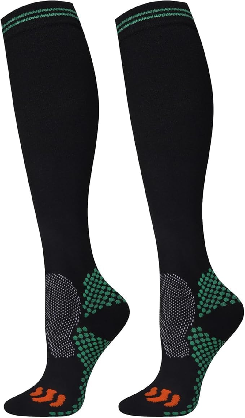 Compression Socks (2/3 Pair) for Men and Women 20-30 Mmhg Compression Stockings Circulation for Cycling Running image number 3