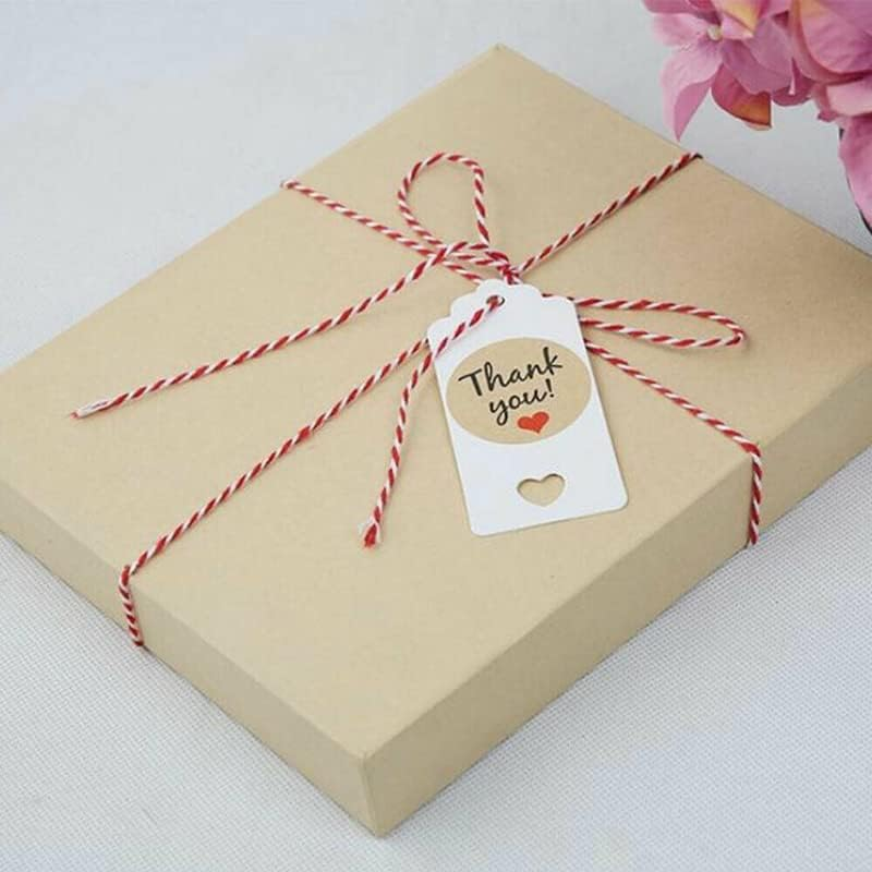 AIMALL 1Mm*100M Bakers Christmas Cotton Cord Bundle Wrapping Craft Twine Gifts String，Dual-Color Cotton Cord for Christmas, Crafts, and Gift Wrapping image number 3