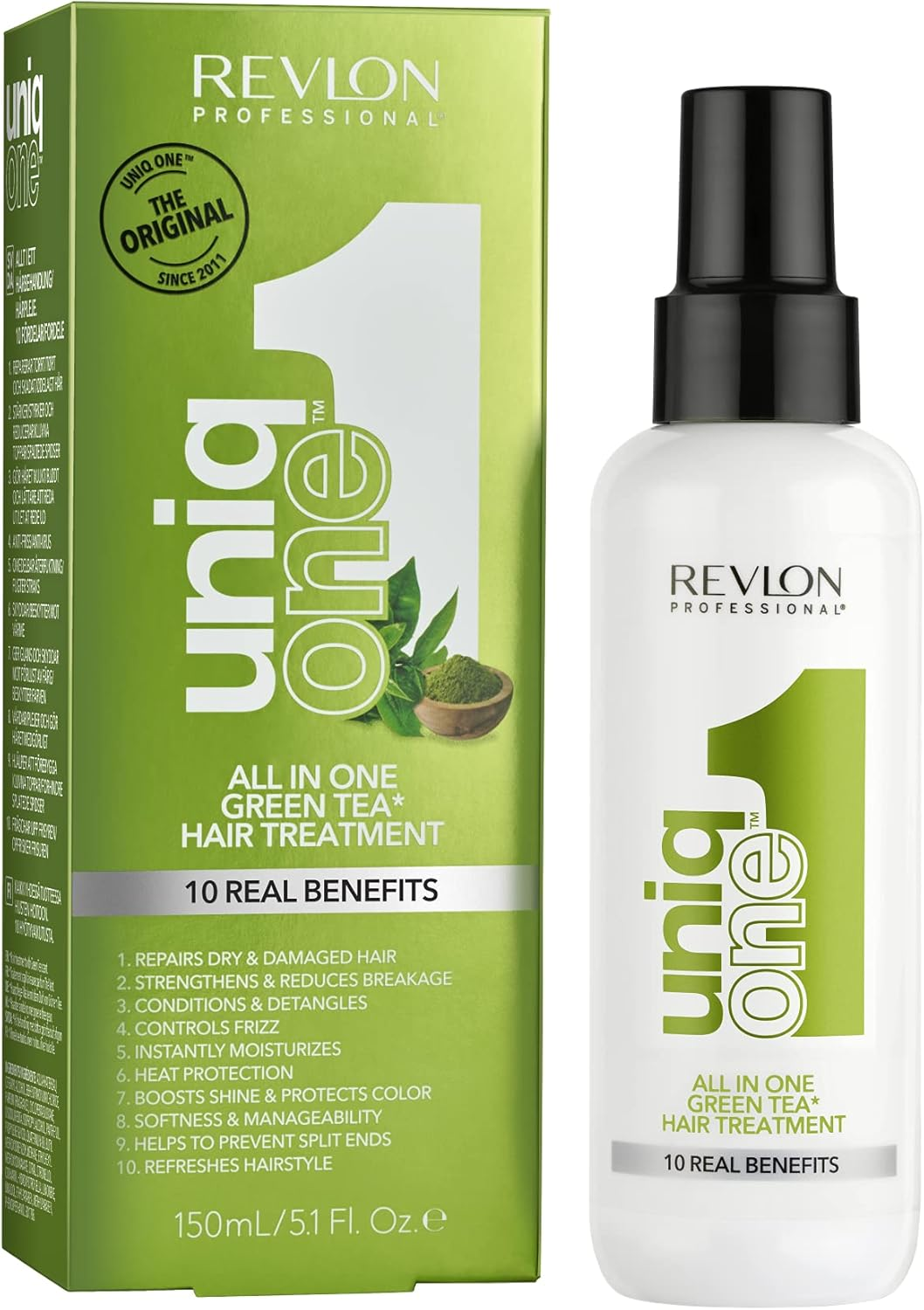 Revlon Professional Uniq One Green Tea Hair Treatment - Conditioner, 150Ml