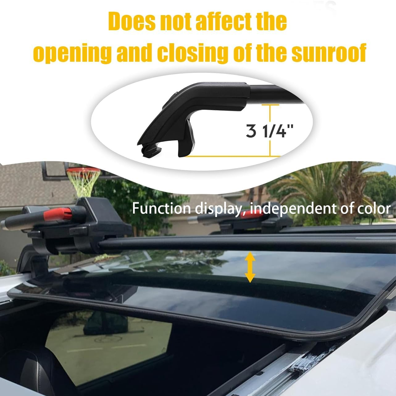 2PCS Crossbars Cross Bars Fit for Benz GLA H247 2020-2025 Lockable Roof Rail Rack Black Aluminum Alloy