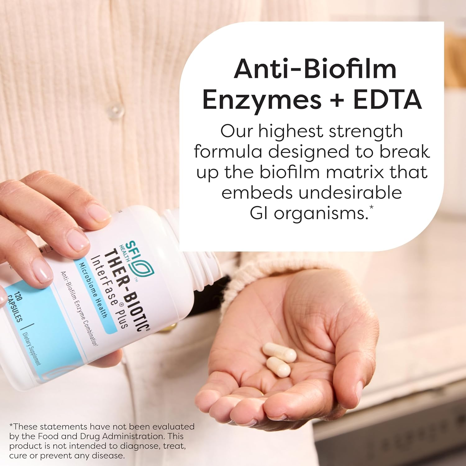 Klaire Labs Interfase plus - Multi-Enzyme Blend, Dairy-Free (120 Capsules) image number 6