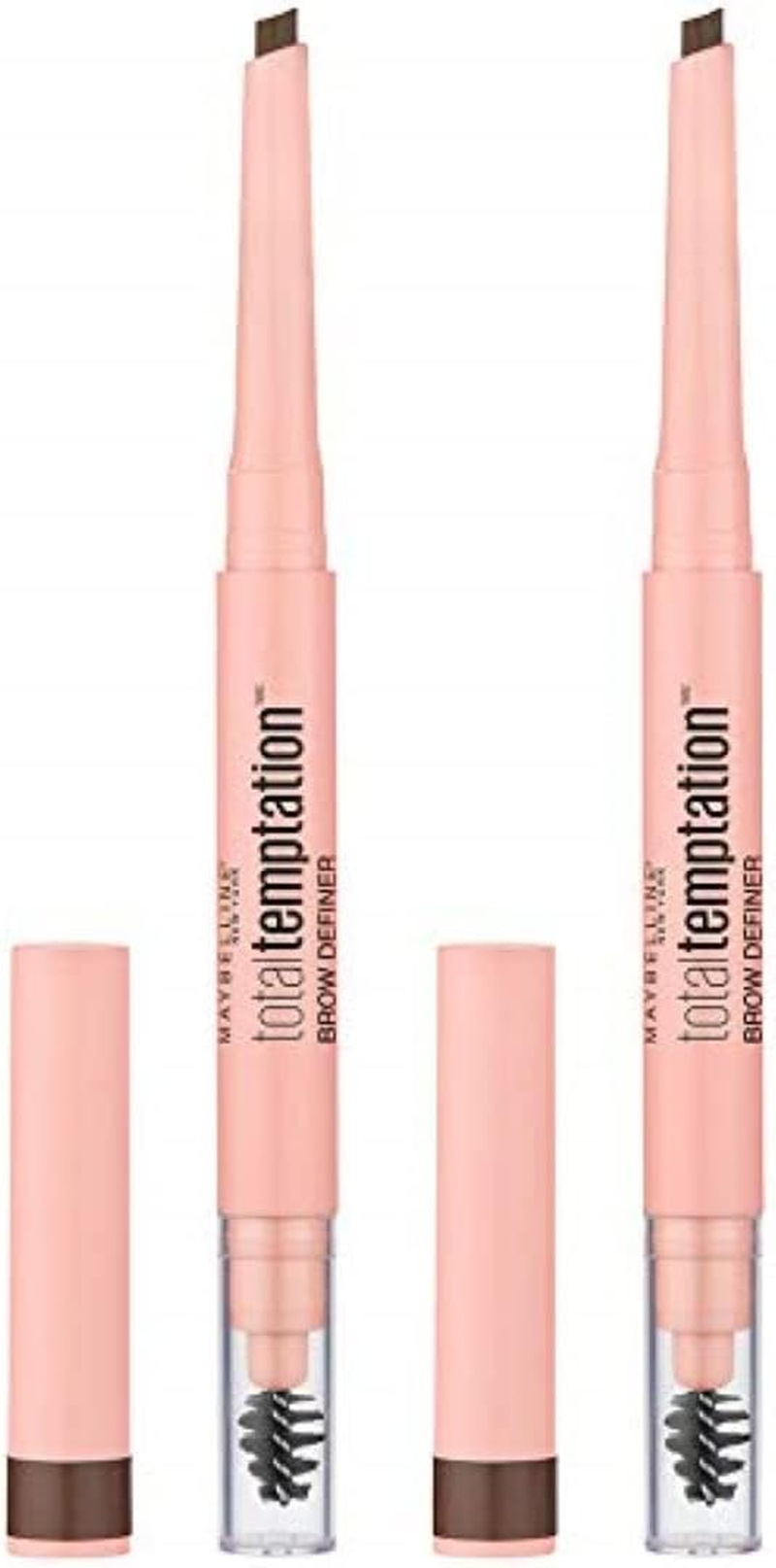 Maybelline Total Temptation Eyebrow Definer Pencil, Medium Brown, 2 Count image number 4