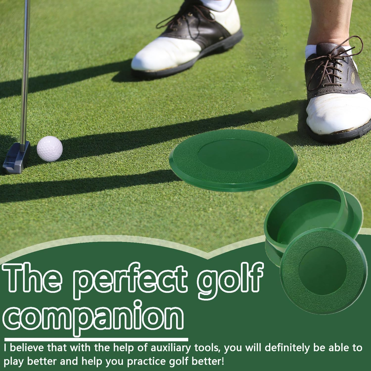Professional Golf Cup Cover Universal Putting Green Hole Practice Training Aids Hole Lid Protection for Golf Courses and Outdoor image number 2