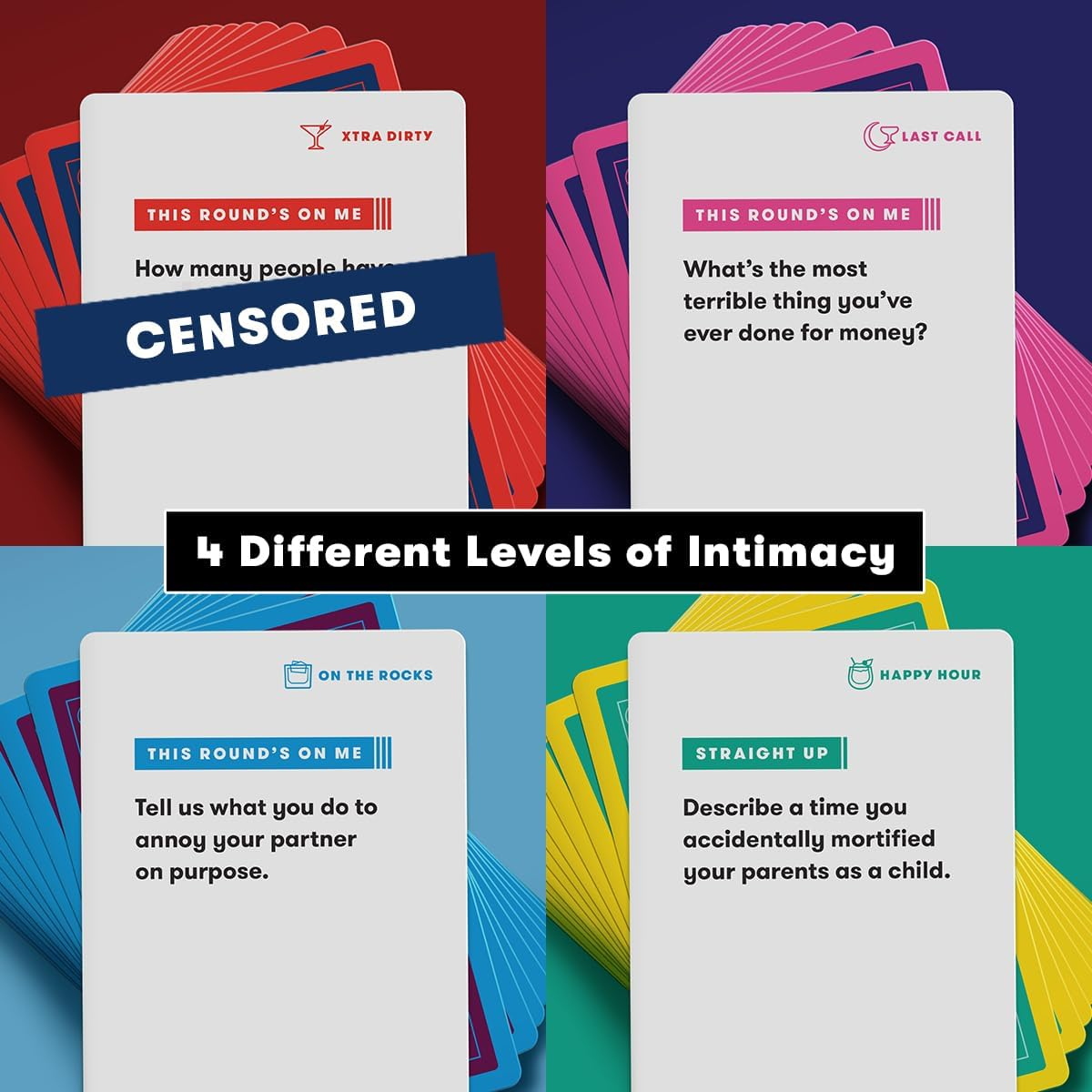 Truth or Drink the Game by Cut Games - Hilariously Funny Questions You&rsquo;D Dare to Answer Out Loud - Best Adult Card Game for Parties and Game Night (Truth or Drink: Second Edition) image number 3