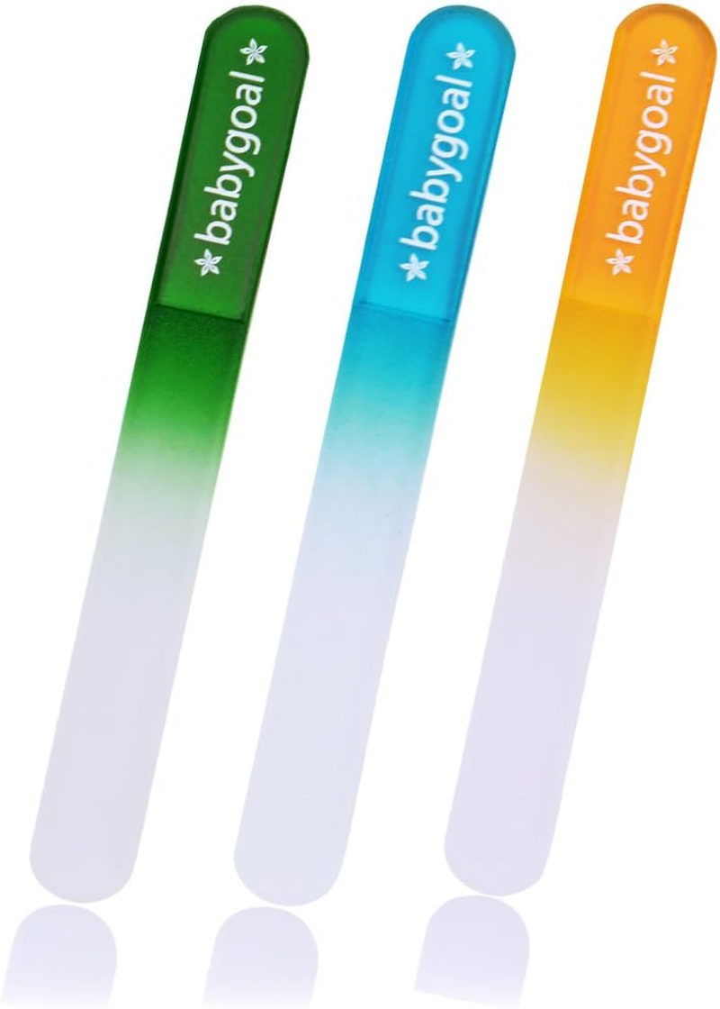 Babygoal Baby Nail Files 3 Pack,Newborn Nail Files with a Pouch,Genuine Czech Float Glass, Gift for Newborns,Toddlers,Infant, Babies &Young Children 3NF02 image number 6