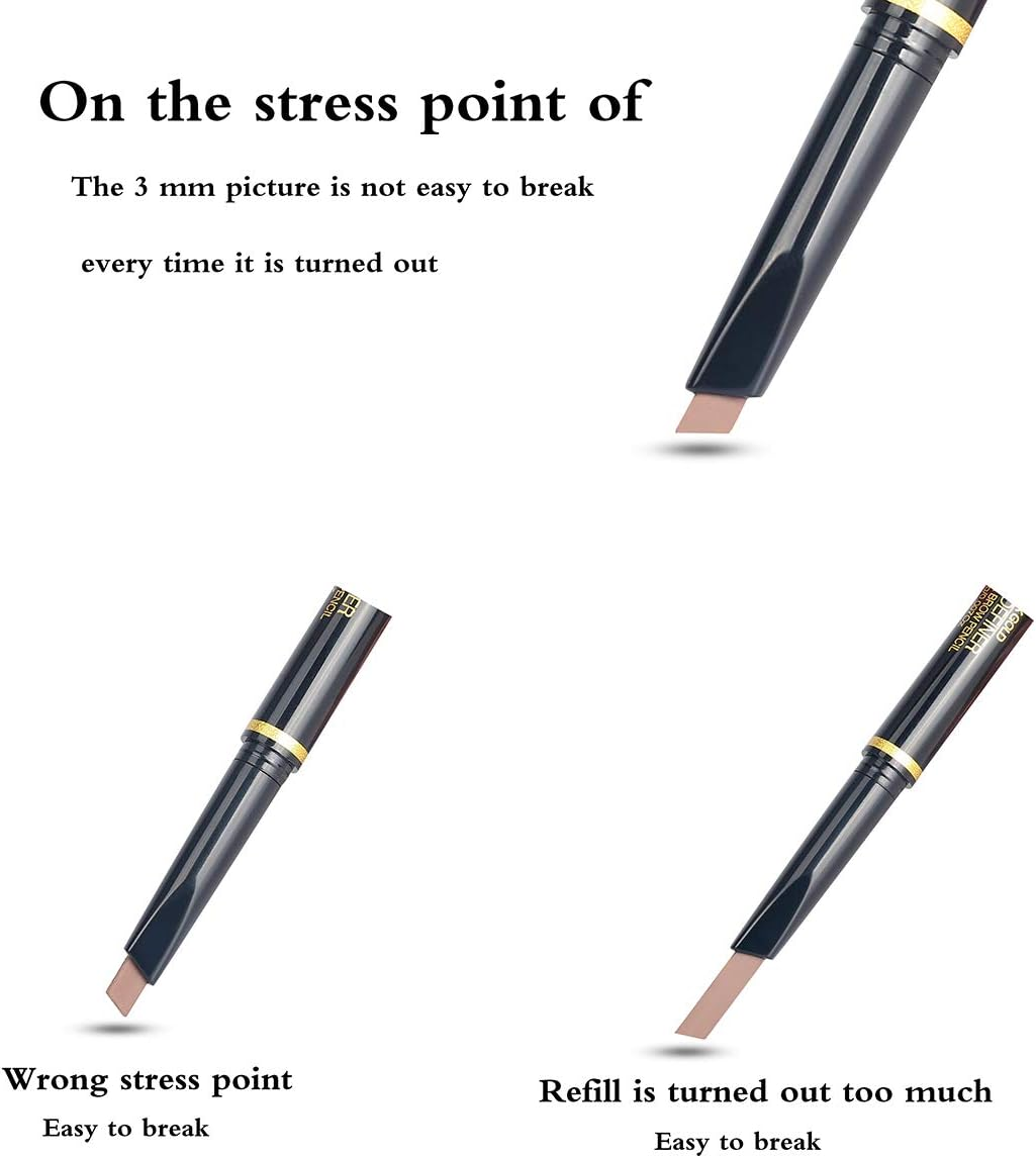Eyebrow Pencil Coffee Waterproof Smooth Natural Cruelty Free (Brown #3) image number 4