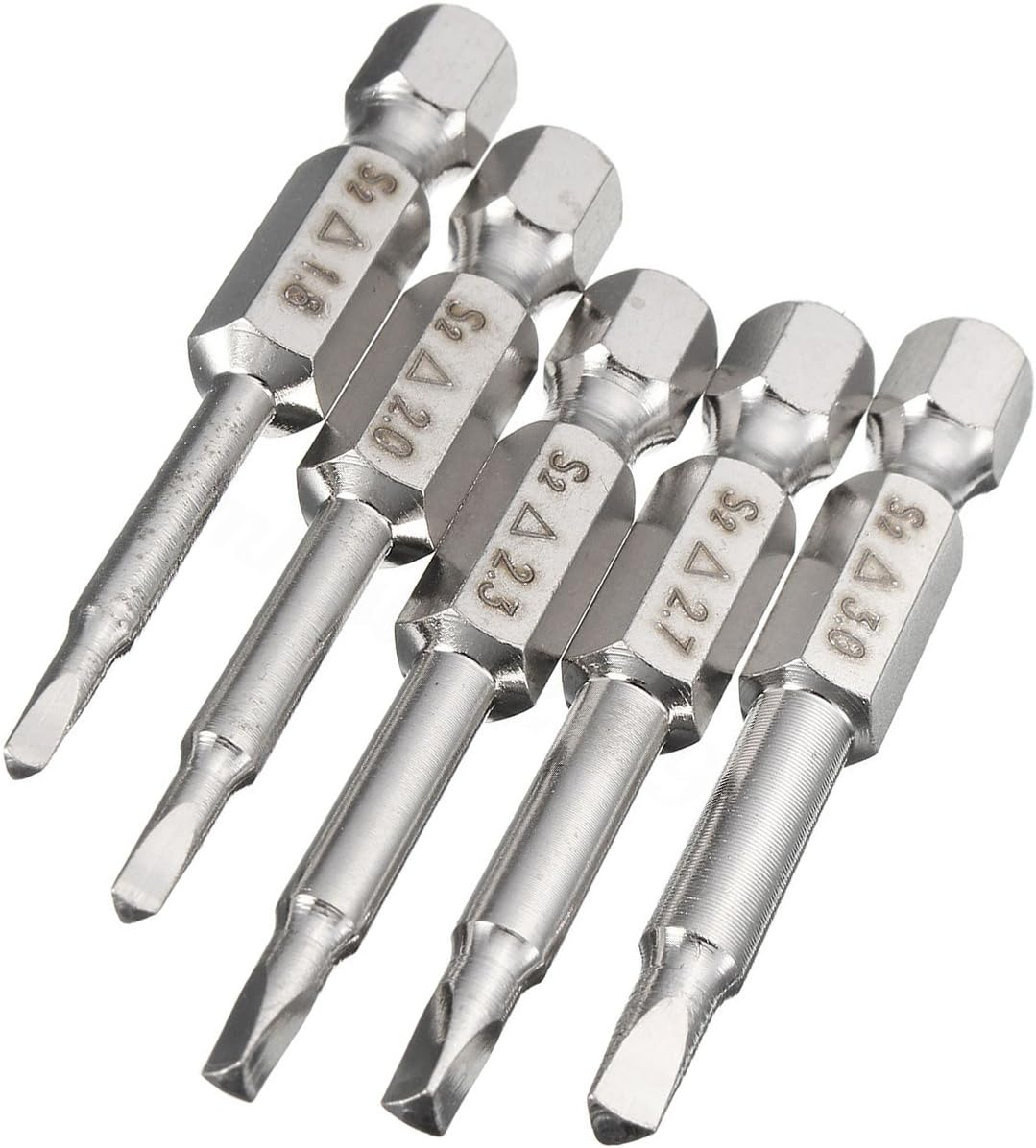 Yakamoz Hex Head Drill Set, 5Pcs 1/4 Inch Hex Shank Magnetic Triangle Head Screwdriver Bits Set