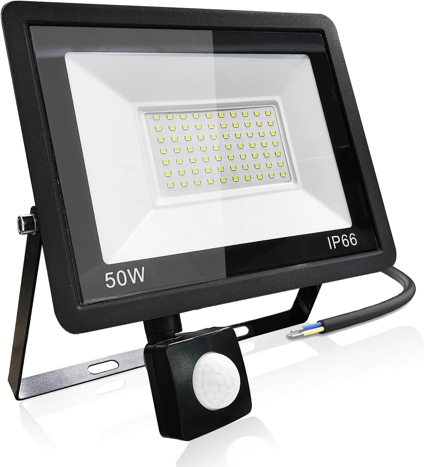 LED Flood Lights Outdoor, 50W 6000LM Security Lights Outdoor Motion Sensor, IP66 Waterproof 6500K Daylight Dusk to Dawn Floodlights for Yard, Garage, Garden, Parking Lot, Park,Playground image number 6