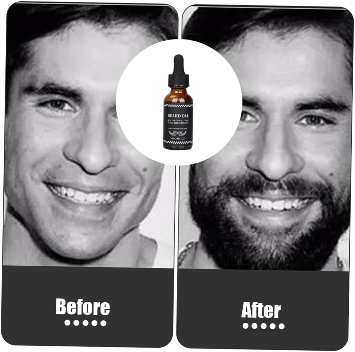 Beard Oil Set Jojoba Castor Jamaican Black Castor Burdock Root Beard Moisturizer Essential Oil for Men image number 4