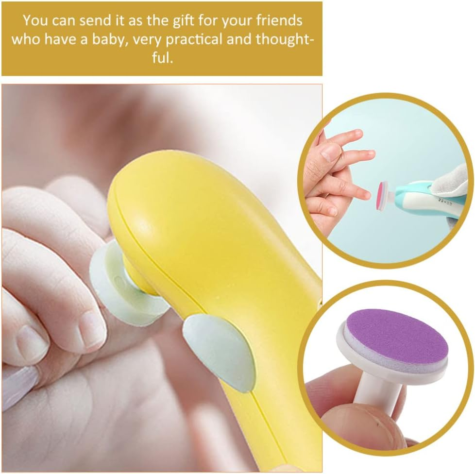 12Pcs Baby Nail File Pads Replacement Heads for Electric Nail Trimmers, Assorted Color Grinding Pads for Newborns and Toddlers, Compact and Lightweight image number 3