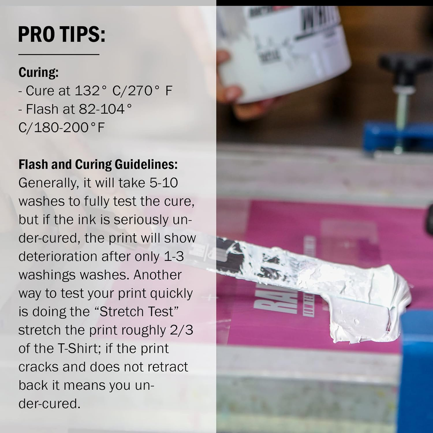 Rapid Cure&reg; Screen Printing Ink White (Quart - 32Oz.) - Plastisol Ink for Screen Printing, Fast Curing Fabric Paint - Screen Print Direct&reg;, USA Made image number 4