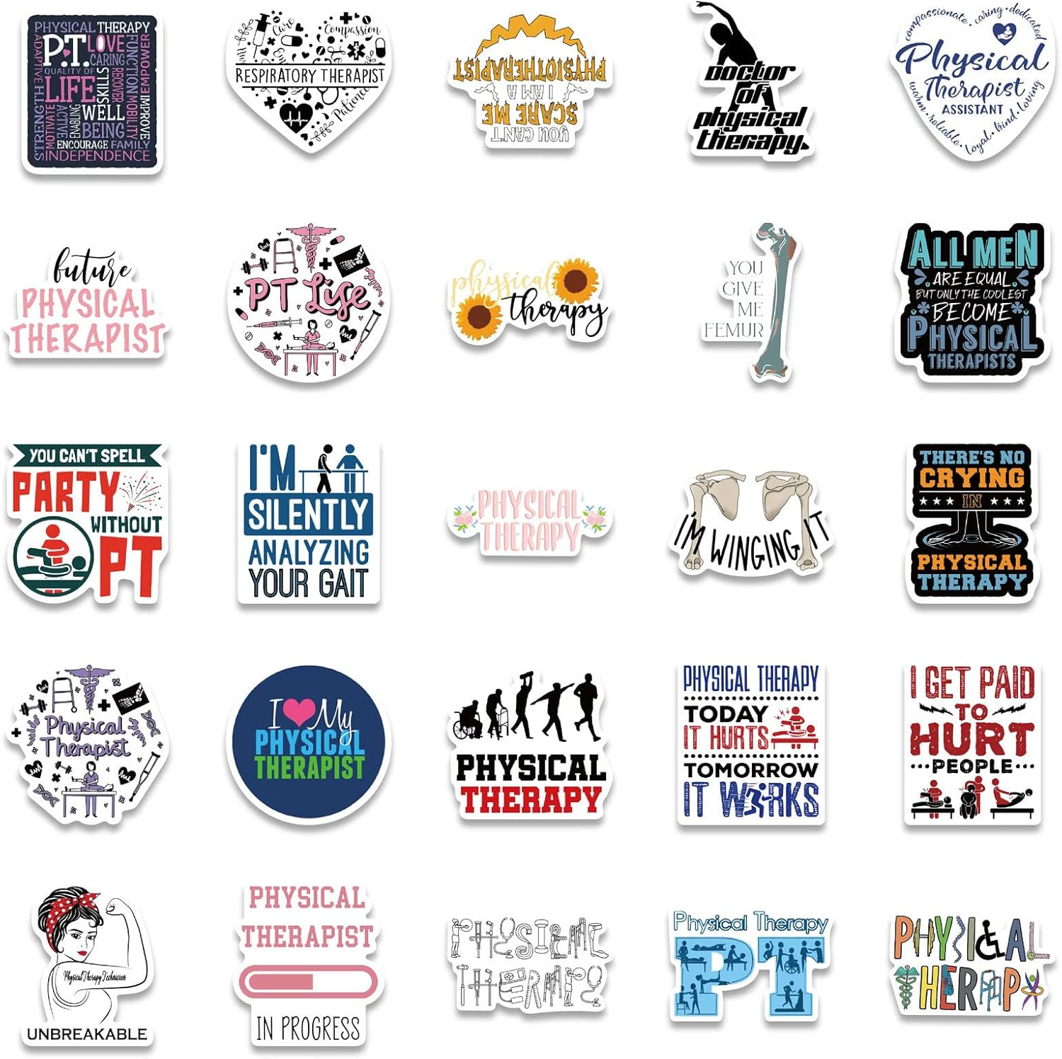 50 PCS Medical Assistant Sticker for Adults,Woman,Waterproof Vinyl Stickers for Laptops,Water Bottles,Scrapbooks,Phone,Medical Assistant Supplies,Medical Assistant Gifts, image number 6