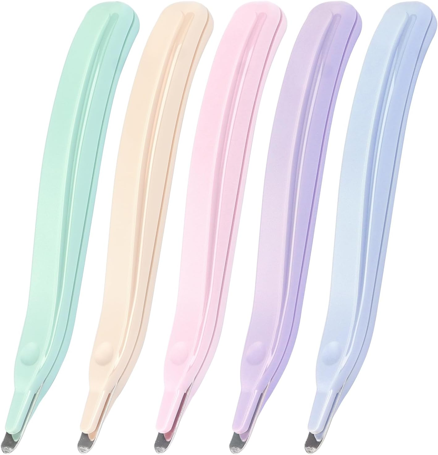 Professional Magnetic Staple Remover Puller Staples Remover Staple Removal Tool for School Office Home 4 Pack (Blue, Pink, Purple, Green)