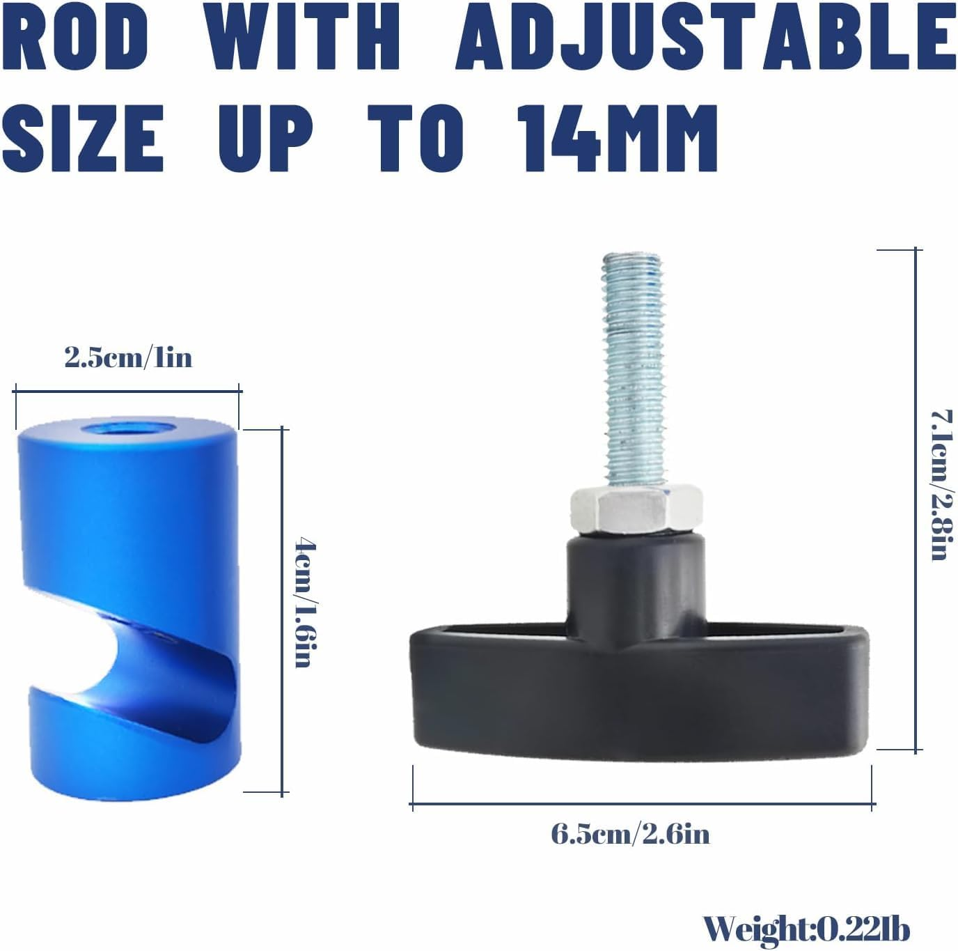 2 Pcs Car Hood Strut Clamp, High-Quality Aluminum Alloy Hood Lift Support Clamps with Brass Core Protection, Hood Stay Holder Hood Prop Lift Rod Piston Stop Tool, Gas Struts Tool image number 2