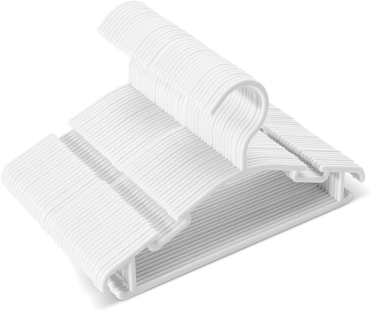 Baby Hangers 100 Pack Kids Hangers Plastic Baby Hangers for Closet Children Hangers Infant Hangers Toddler Hangers Small Hangers image number 3