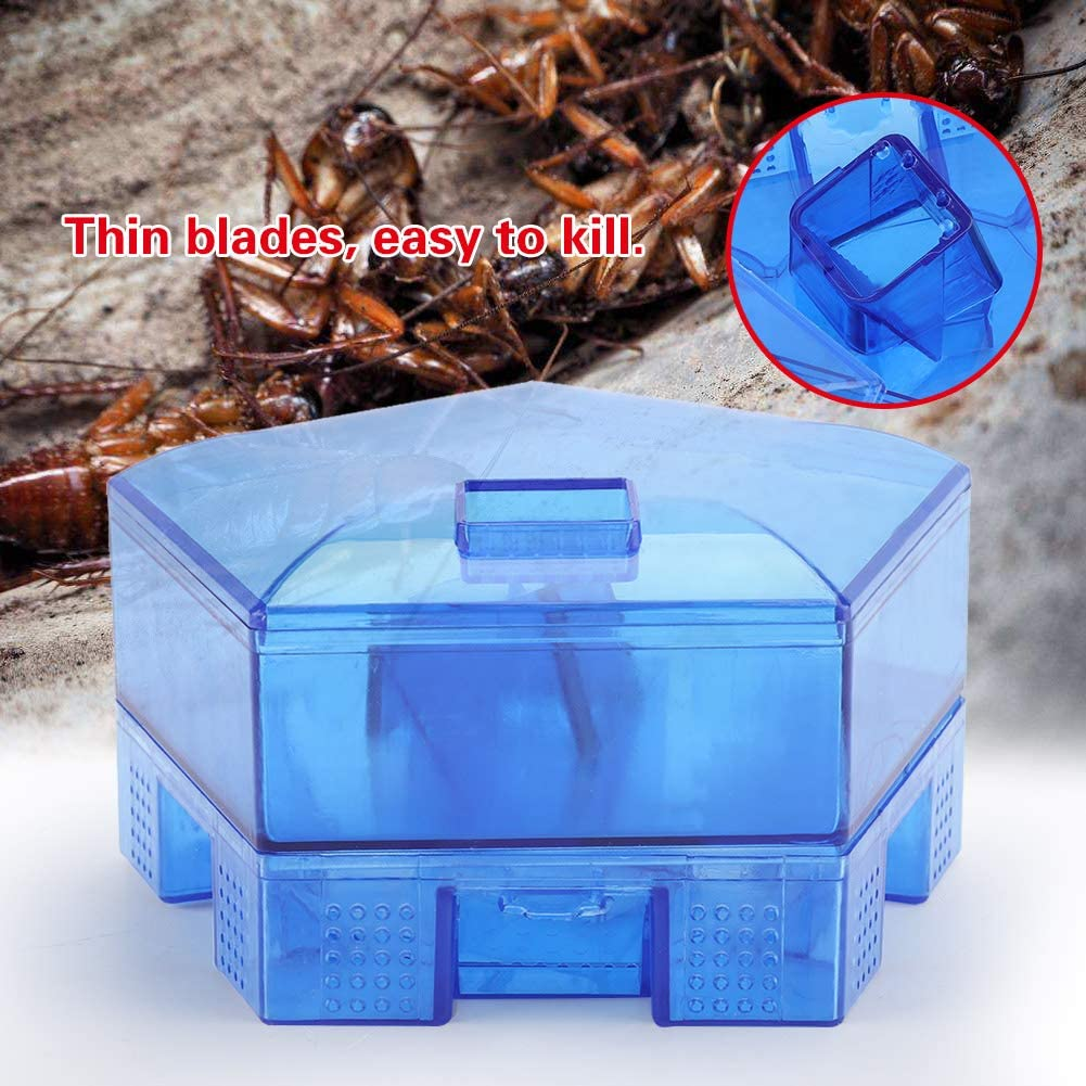 Cockroach Trap Catcher, Reusable Roach Trap One-Way Movable Box for Kitchen Bathroom Dinning Room image number 4