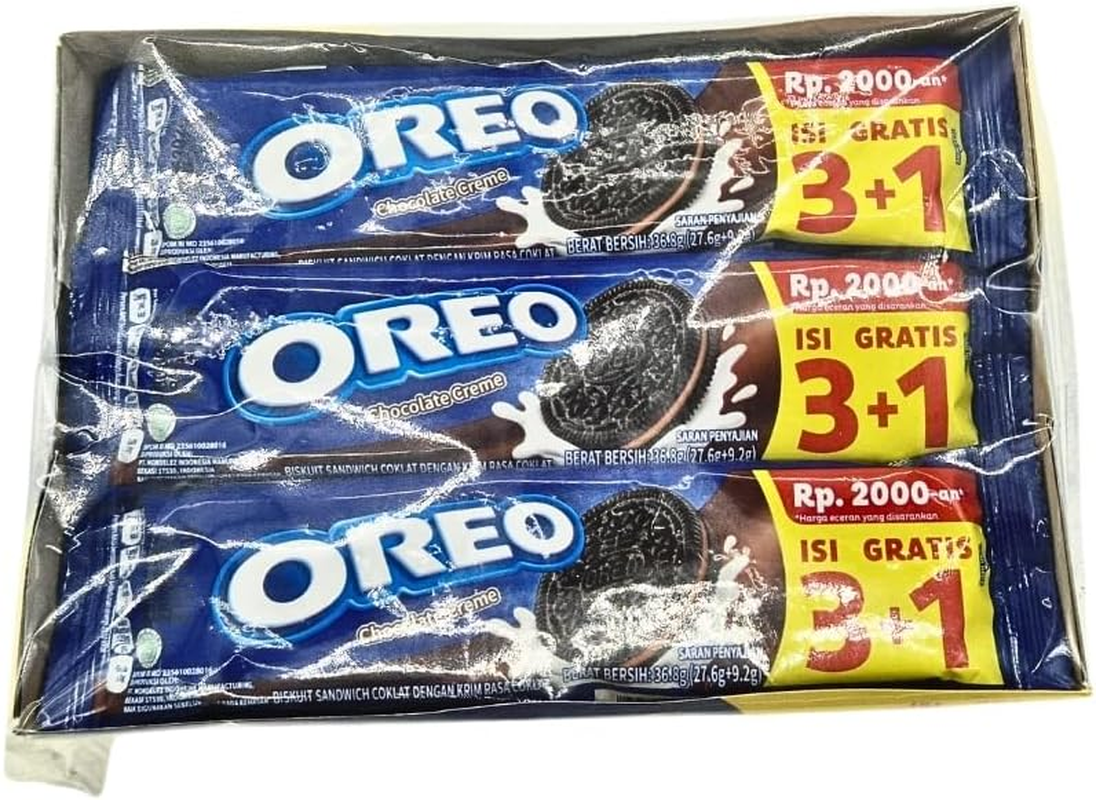 Kraft Oreo Biscuits Chocolate Flavoured Cream 36.8G*12 (Pack)