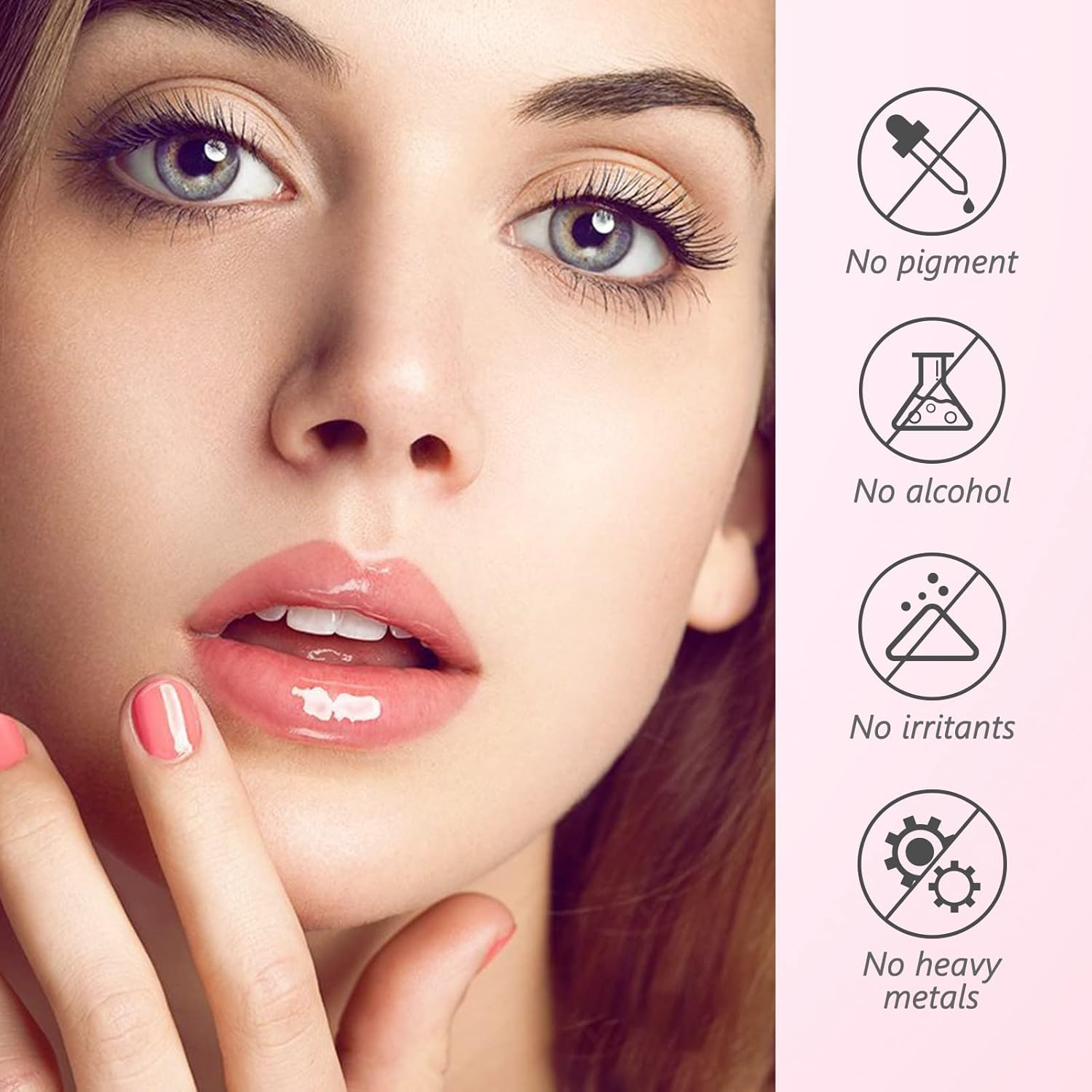 Joyeee Lip Mask, 20Pc Lip Mask Sheets, Collagen Crystal Lip Pads for Moisturizing & Anti-Wrinkle, Keeps Lips Smooth & Soft image number 1