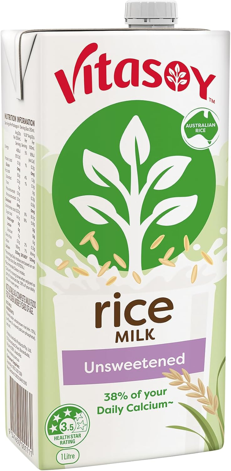 Vitasoy Unsweetened Long Life Oat Milk 1L image number 2