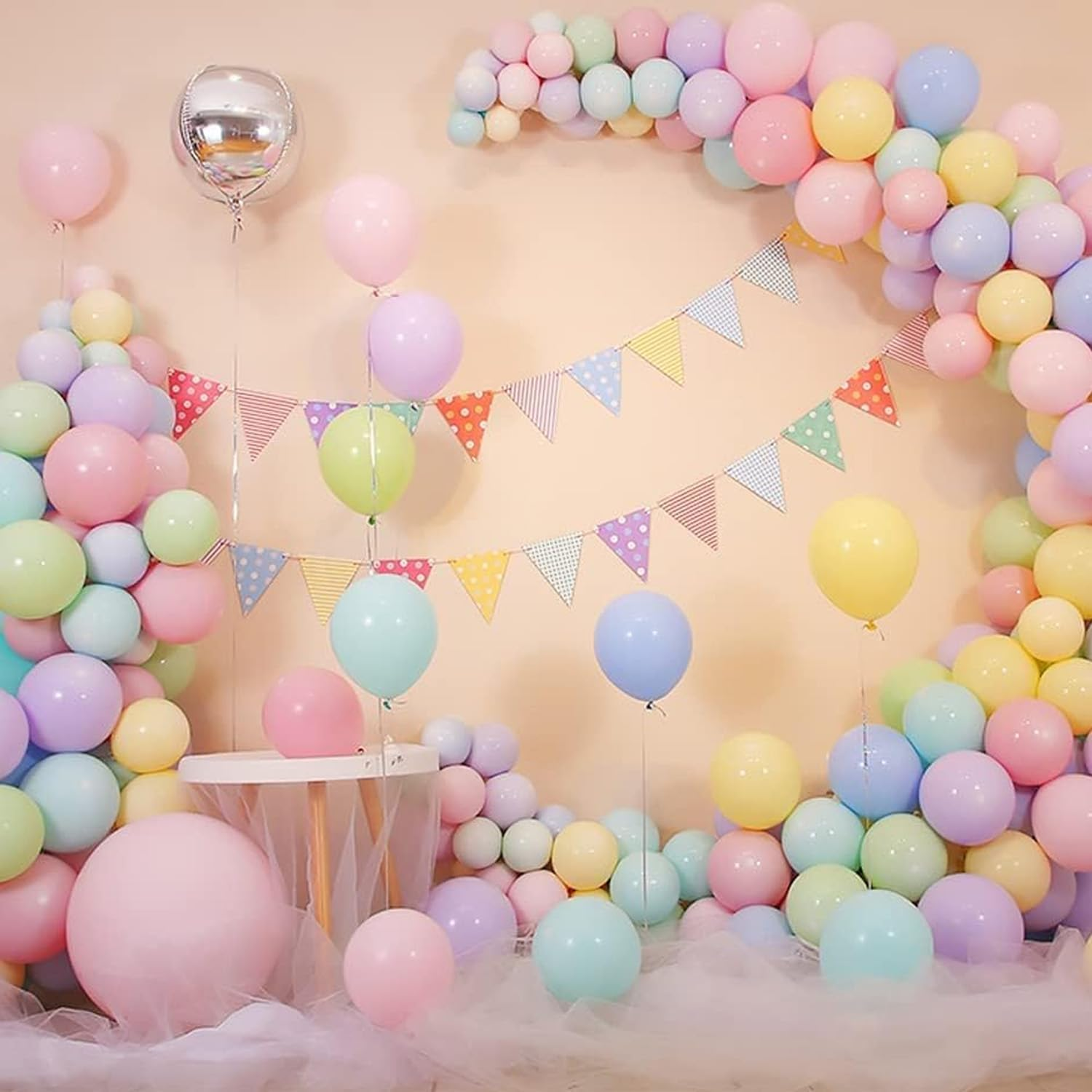 100-Pack 10 Inch Latex Party Balloons | Assorted Color Helium Balloons for Birthday, Wedding, Graduation | Premium Quality Balloons for All Celebrations | 100% Biodegradable (Multicolor) image number 2