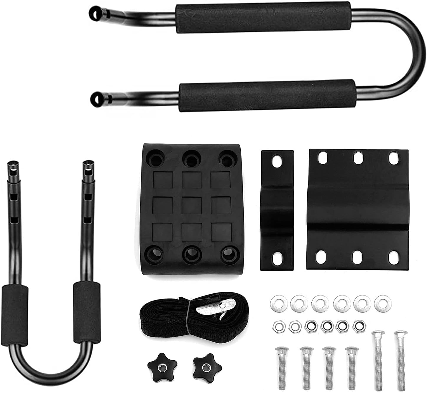 Taelakeni 1 Pairs Kayak Carrier Roof Racks, Universal Cars Kayak Canoe Roof Rack for SUV, Jeeps image number 3