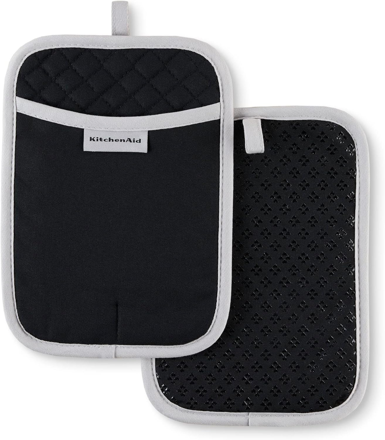 Kitchenaid Asteroid Oval Pot Holder 2-Pack Set, Pistachio, 6.5"X10"