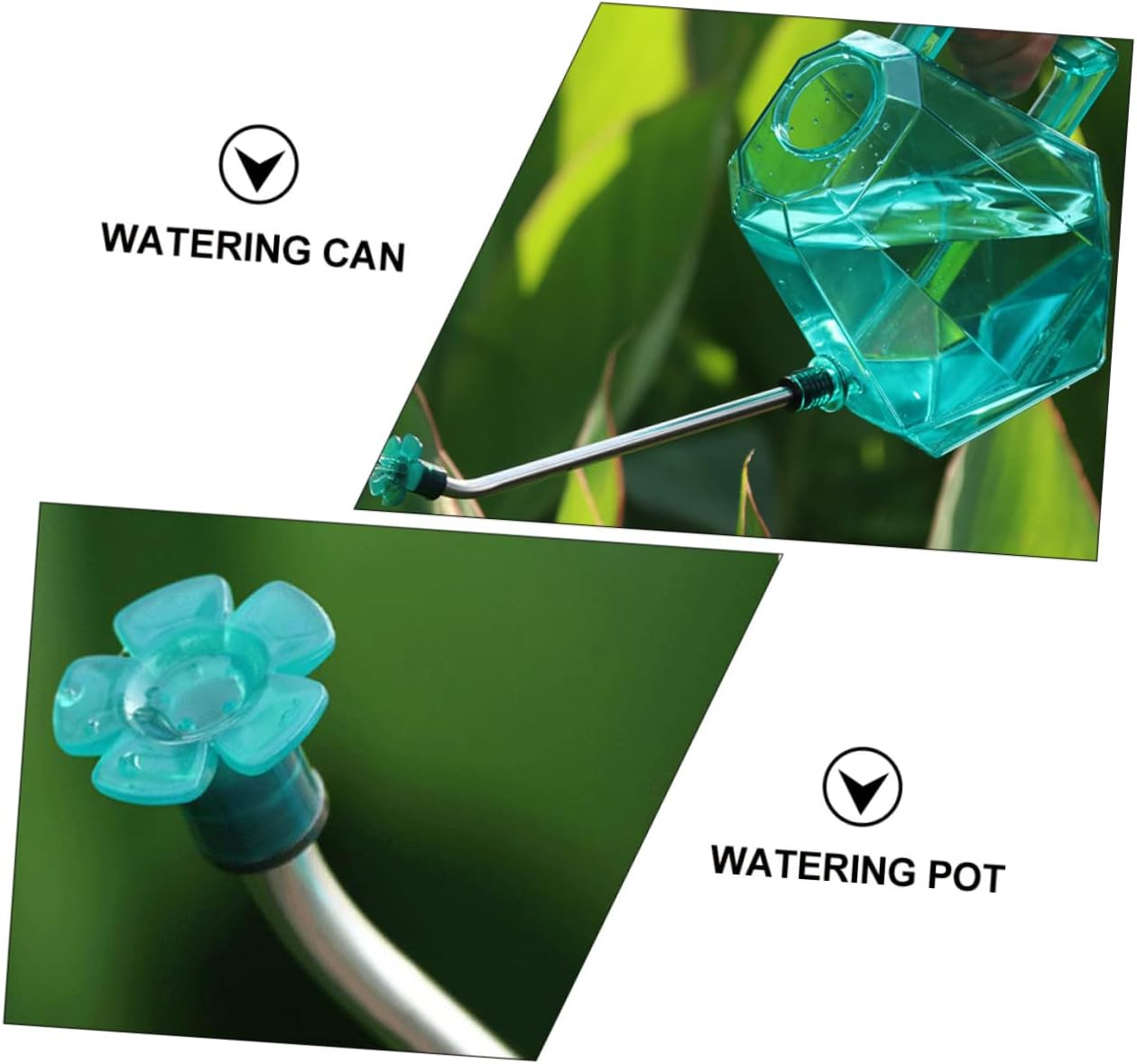 Kisangel Long Spout Watering Can for Gardening Supplies Portable Household Watering Pot Stainless Steel Construction for Indoor Plants and Outdoor Garden Use image number 4