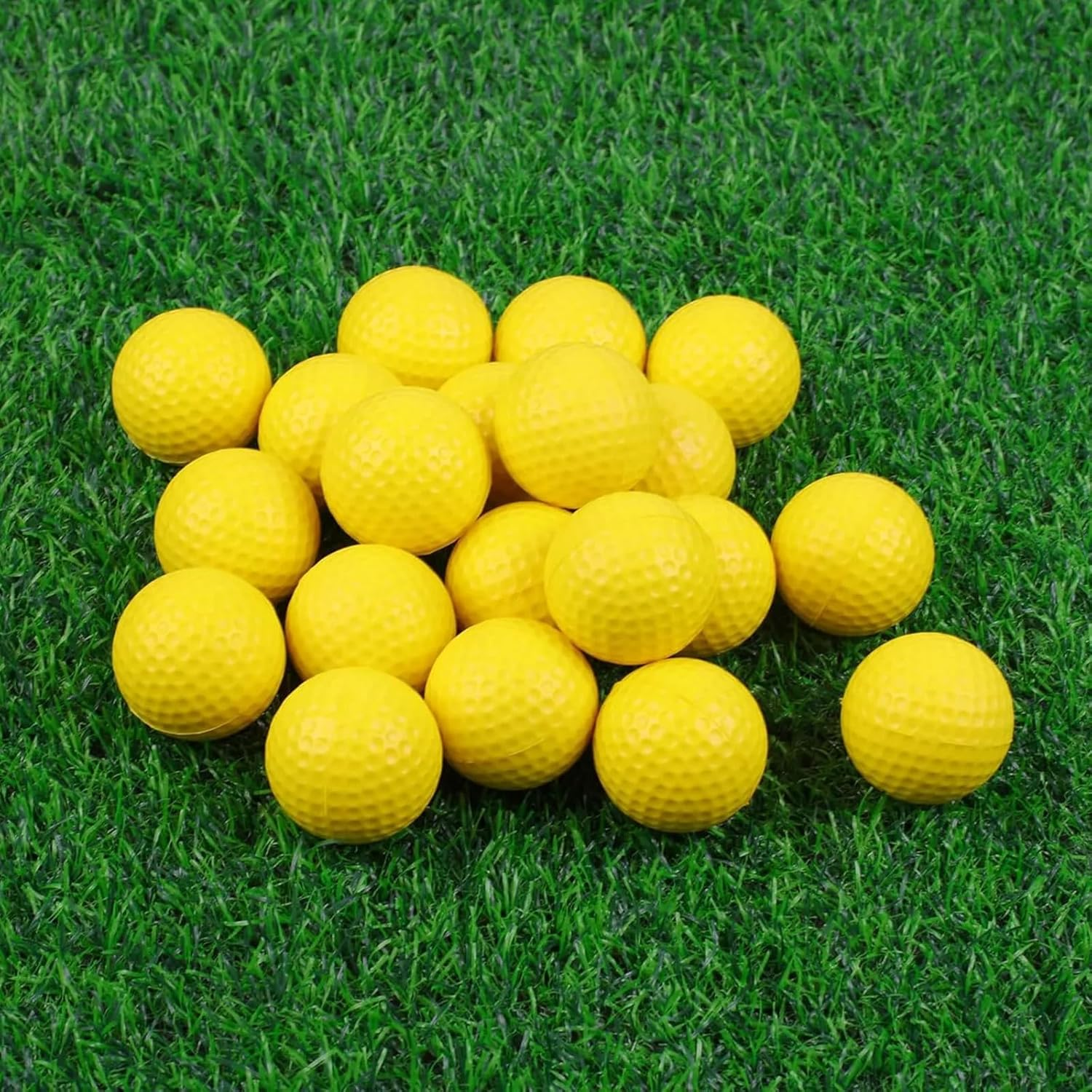 18 Pcs Practice Foam Golf Balls,Foam Practice Balls Light Soft Elastic Training Multifunction Sport Balls,Indoor Outdoor Training Aid Balls,Soft Practice Balls for Backyard