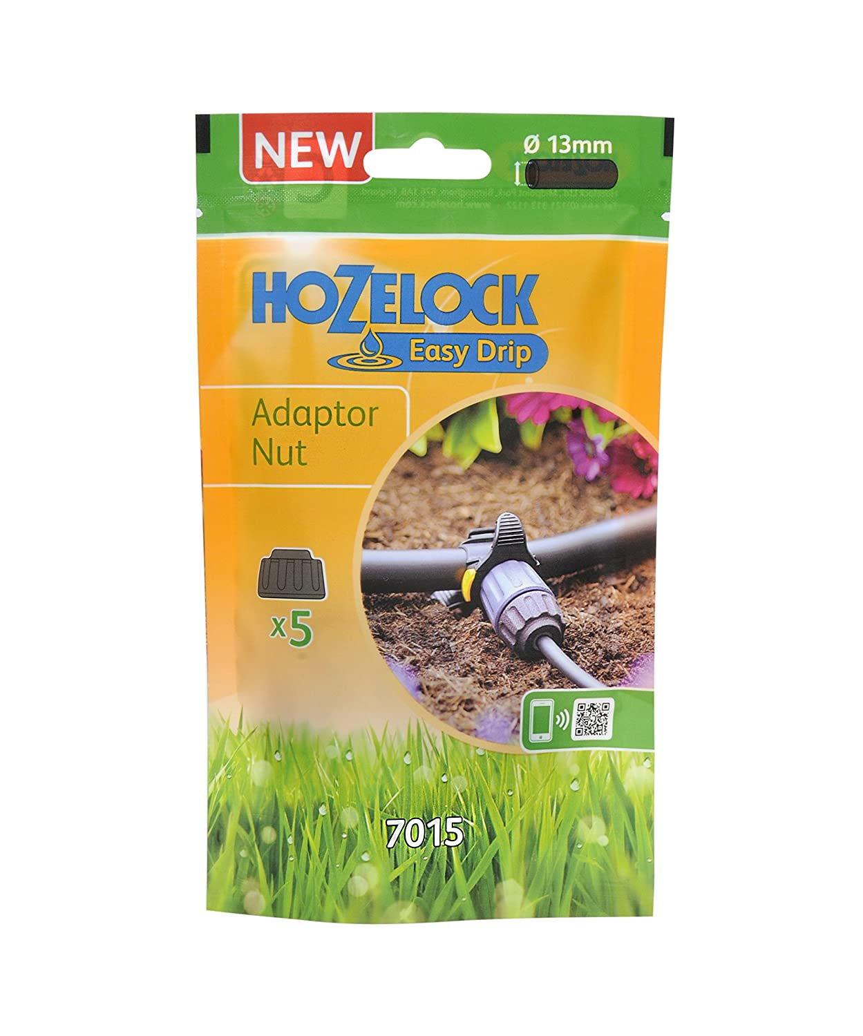 Hozelock Easy Drip Adaptor Nut X 5 image number 1