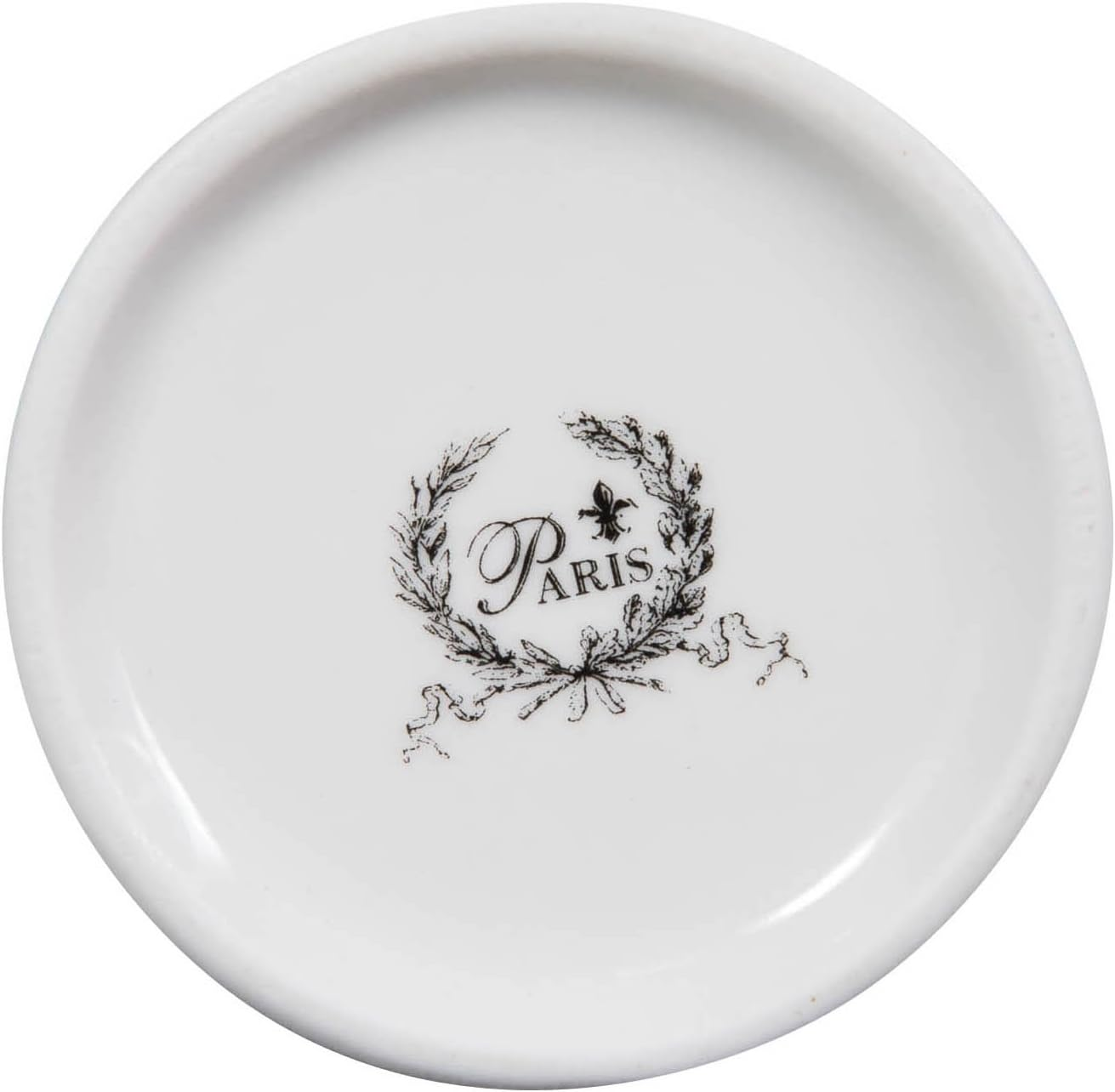 4 Piece White Porcelain Decorated Powder Soap Bathroom Set W25Xdp10Xh21 Cm Sized image number 5