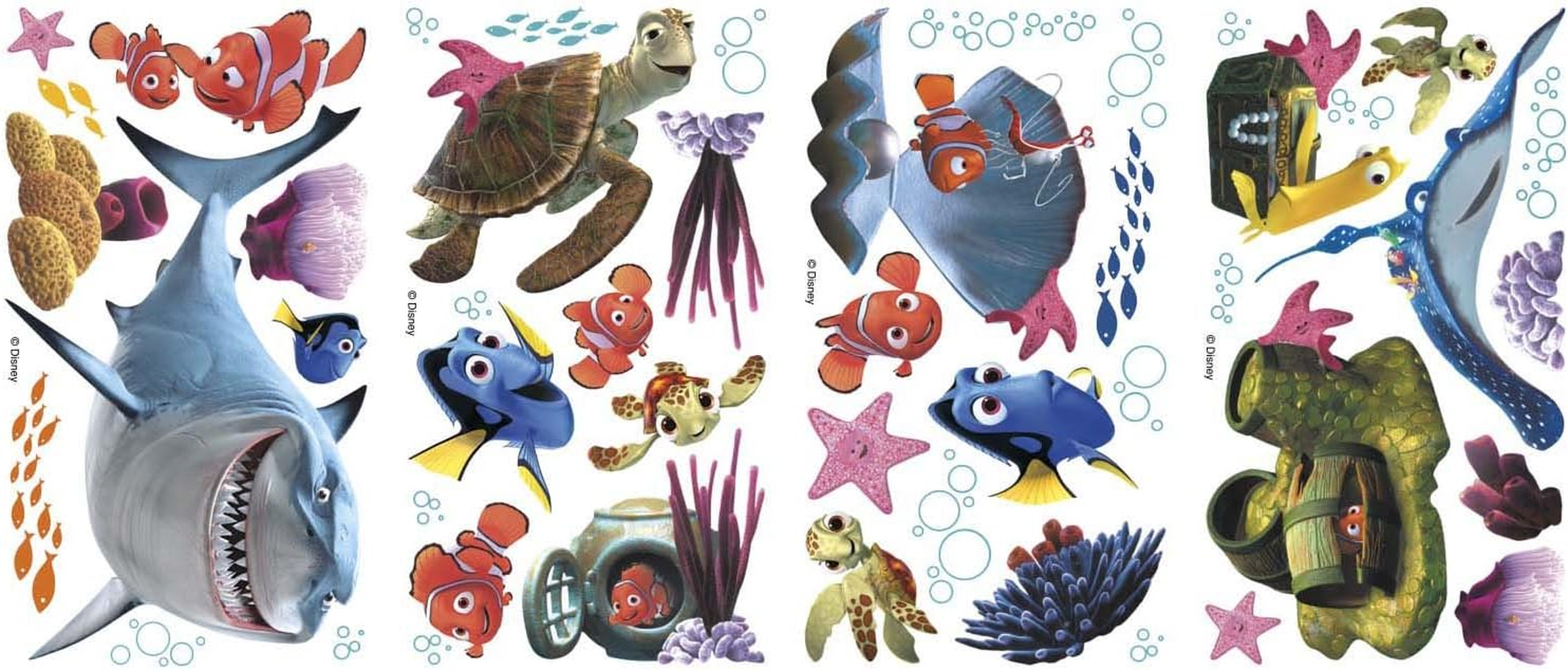 Roommates Disney Pixar Finding Nemo Peel and Stick Wall Decal, Multicolour image number 2