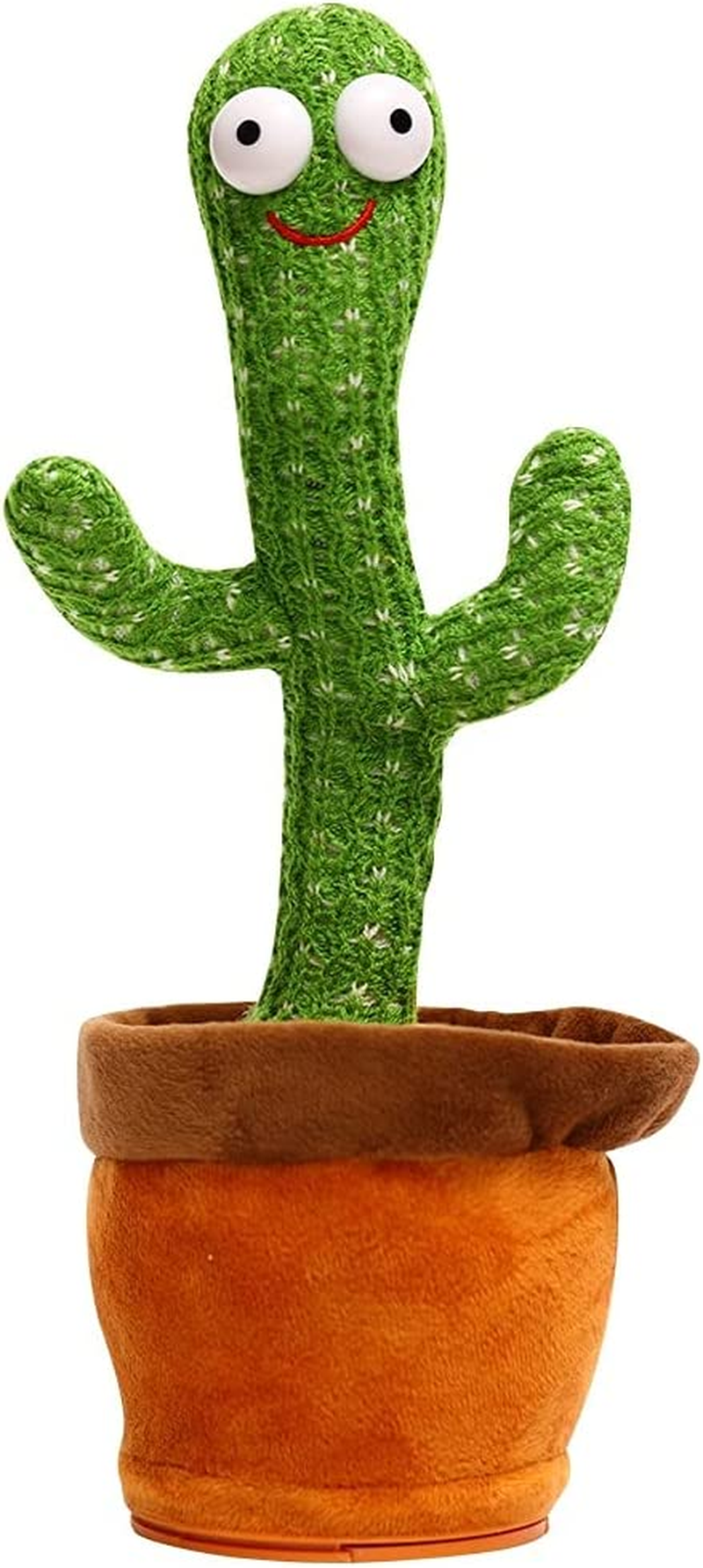 Luminous Dancing Cactus Plush Toy, Talking Cactus Mimicking Toy, Electronic Shake (Battery) image number 4