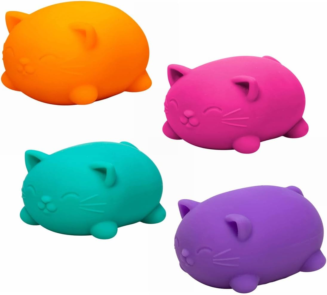 Needoh Cool Cats Stress Ball (Assorted) - Soft, Squishy & Flexible Fidget Toy, Stress Relief & Relaxation, Helps Alleviate Anxiety & Promote Focus image number 5