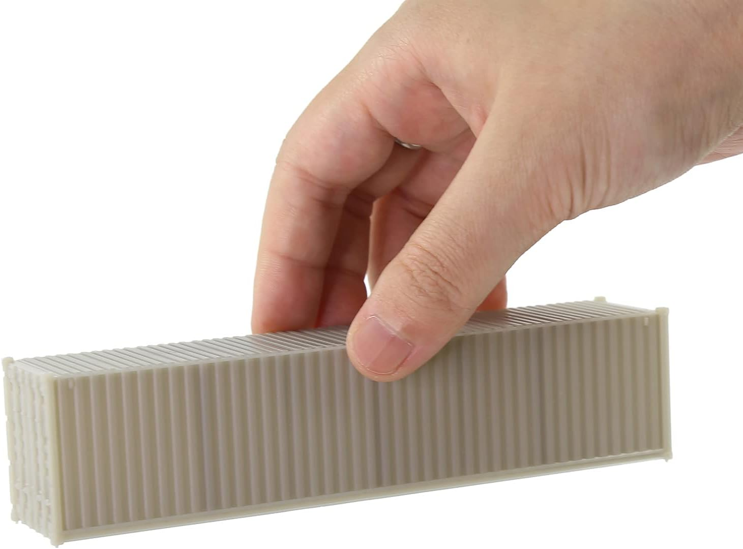 Evemodel C8740JJ 3Pcs HO Scale 1:87 Shipping Container Blank Uncolored Cargo Box (40Ft (3Pcs)) image number 3