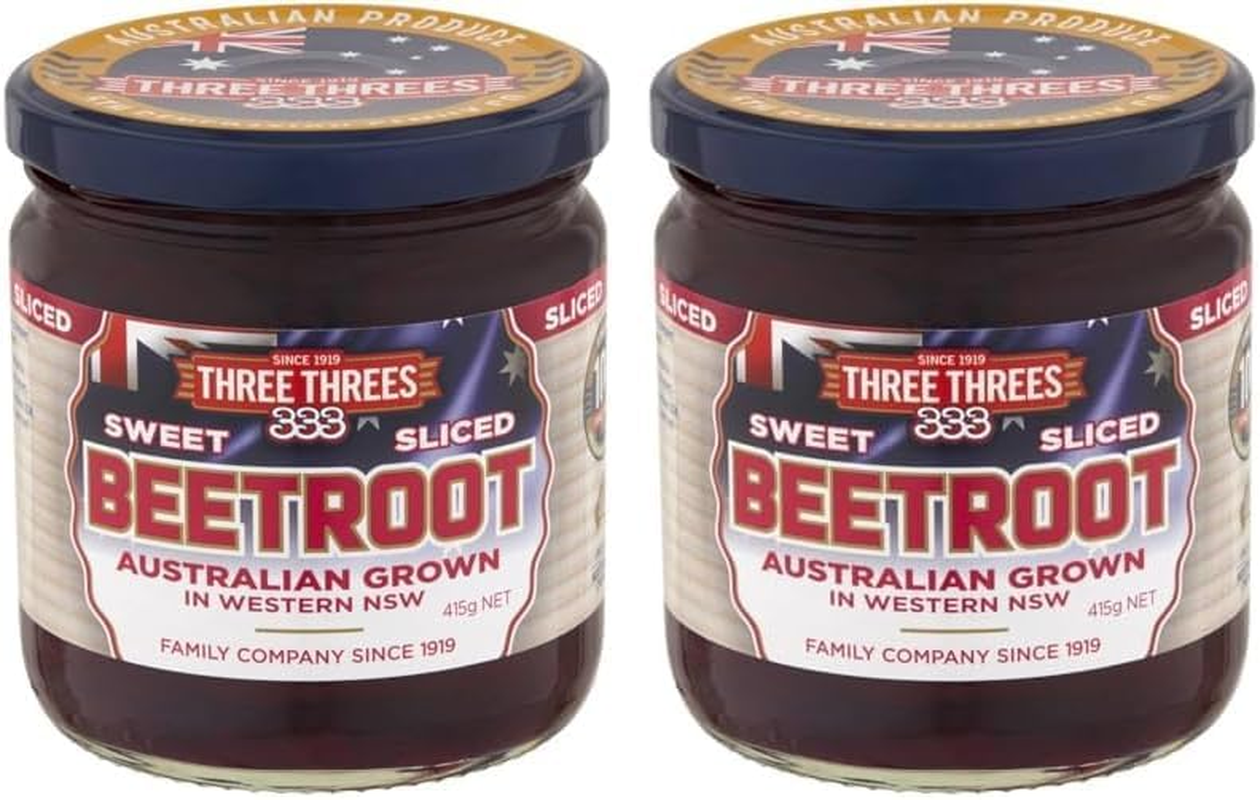 Three Threes Sweet Sliced Beetroot 415 G image number 1
