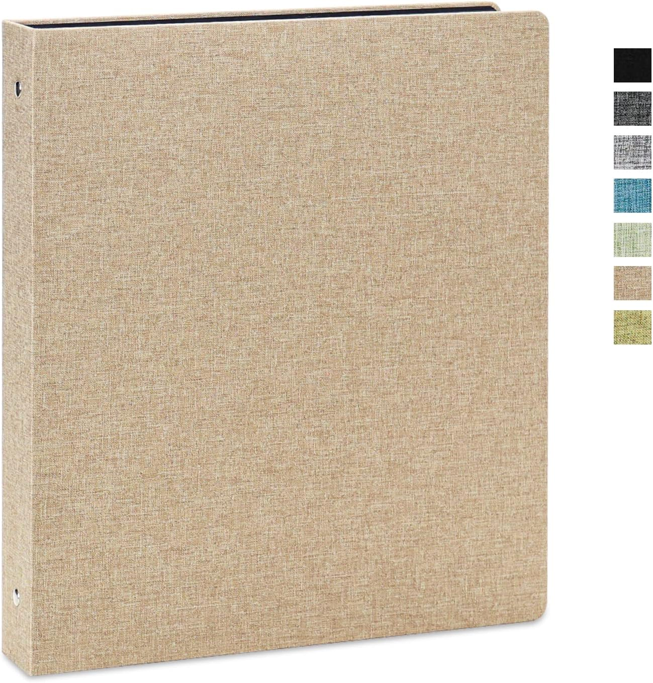 Vienrose Photo Album Self Adhesive for 2X3 4X6 5X7 8X10 Pictures DIY Scrapbook 40 Blank Pages Linen Cover Memory Book for Wedding, Baby Growth, Travel, Black image number 2