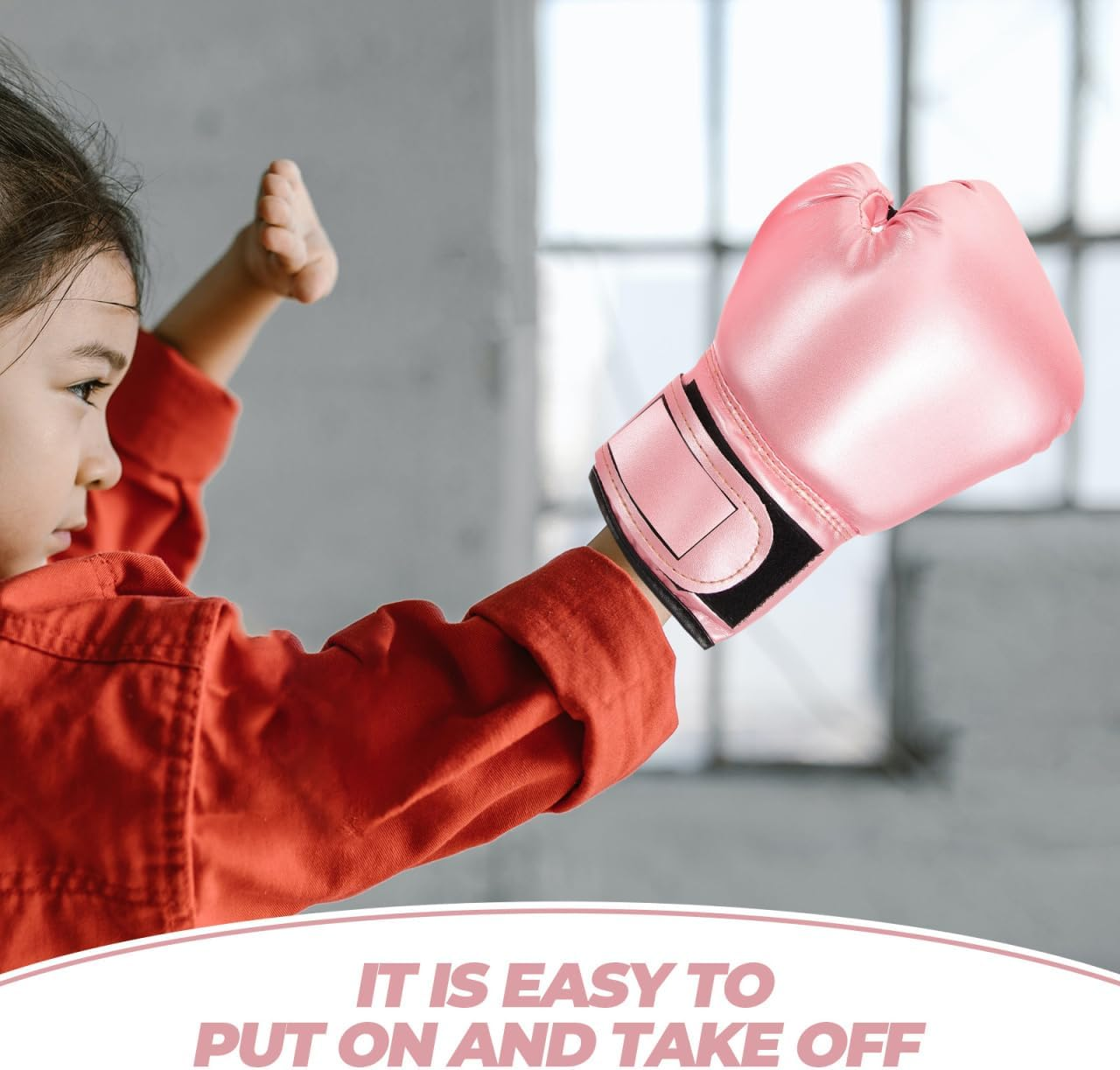 Milisten Kids Boxing Gloves: Toddler Boxing Gloves for Kids Training - Punching Bag Training Sparring Gloves Suitable for Boys and Girls Boxing Beginners（Pink image number 2
