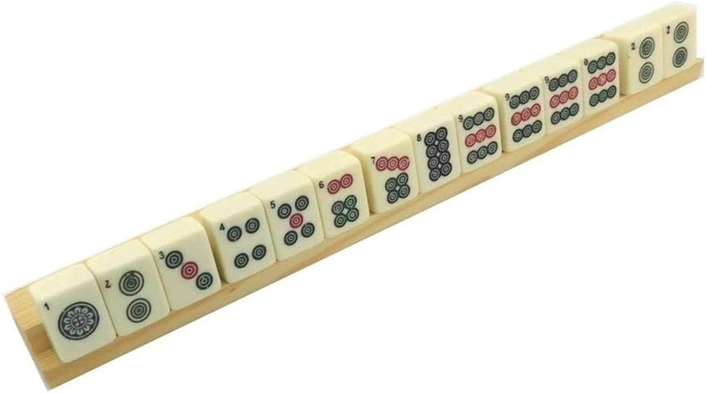 Puzzles & Games Wooden Mahjong Racks (Set of 4) image number 1