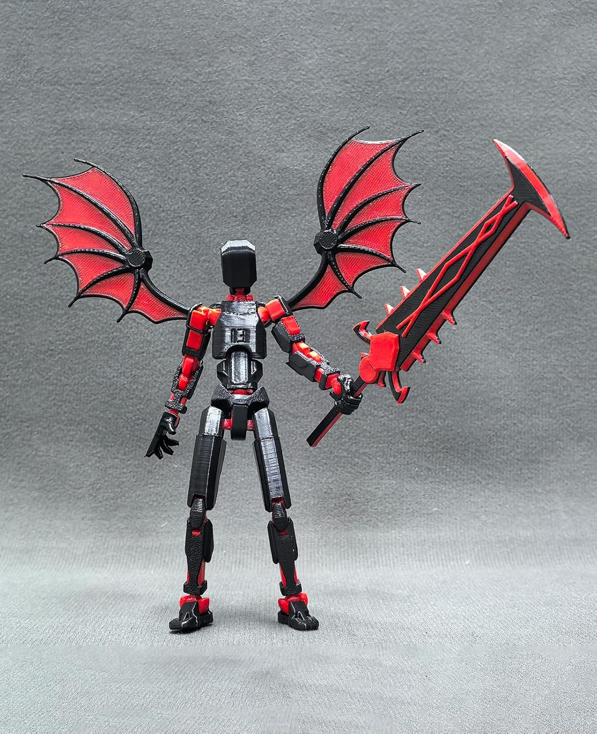 Lucky 13 Action Figures (Assembly Completed) T13 Action Figure Set,3D Printed Robot 13 Action Figure, Dummy 13 Set, for Collectors Desktop Decorations, Red image number 4