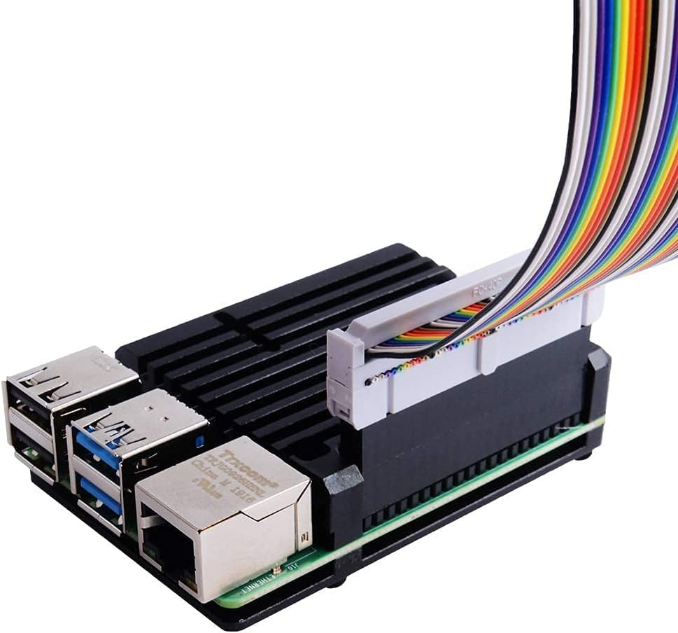 Geeekpi Case for Raspberry Pi 4B, Armor Case with Passive Cooling/Shell Heat Dissipation Heatsink Thermal Tape for Raspberry Pi 4B/3B+/3B image number 6