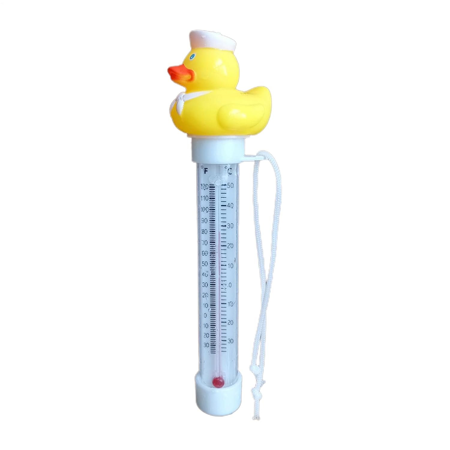 Floating Duck Bath Thermometer,Rubber Duck Pool Thermometer Gauge,Duckshaped Water Gauge,With String,Temperature Gauge for Outdoor & Indoor Swimming Pools,Spas,Hot Tubs & Aquariums image number 4