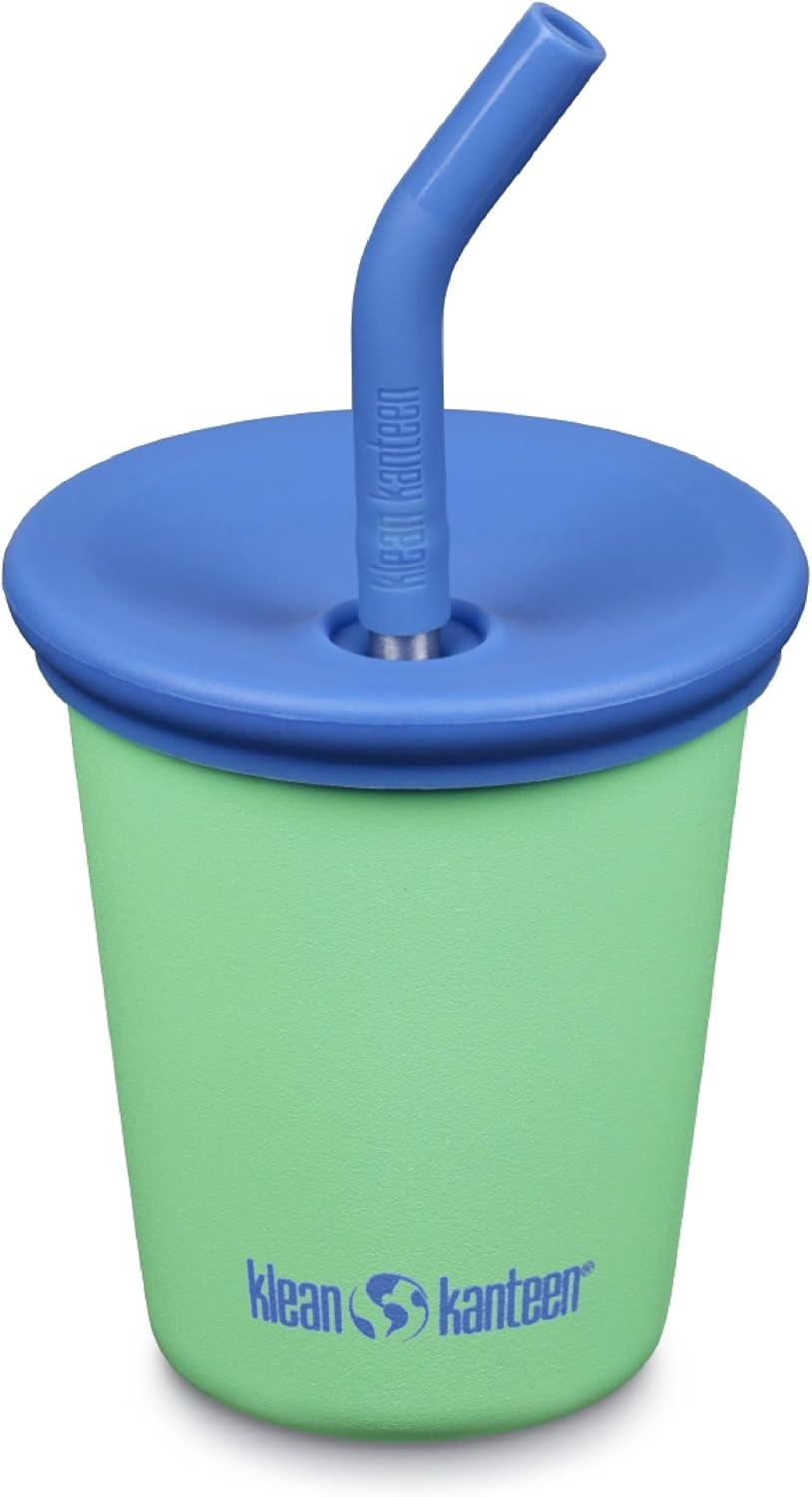 Klean Kanteen Kid'S Cup with Straw Lid, Spring Bud, 10 Oz (295 Ml) Capacity image number 6